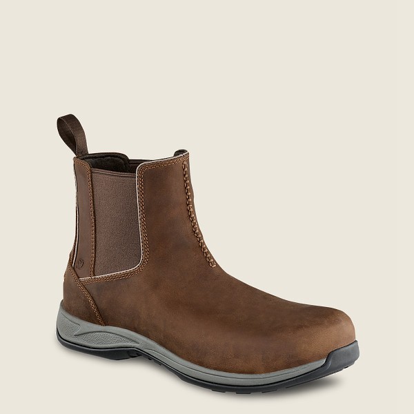 Safety Støvler Herre - Red Wing Comfortpro - 6-Inch Toe Romeo - Brune - JYOBNX-729